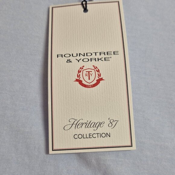 Roundtree & Yorke Men's Heritage Collection Size XXL Polo Shirt Light Blue (58) - Picture 5 of 10